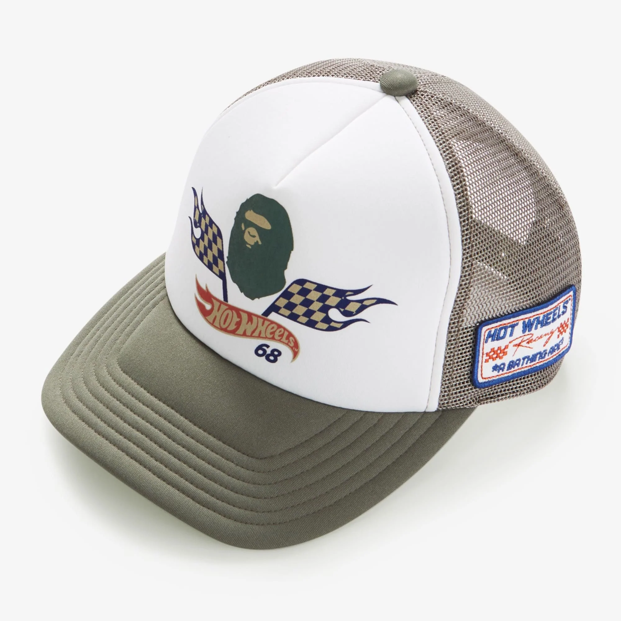 BAPE Hot Wheels Flag Logo Trucker Cap - Image 2