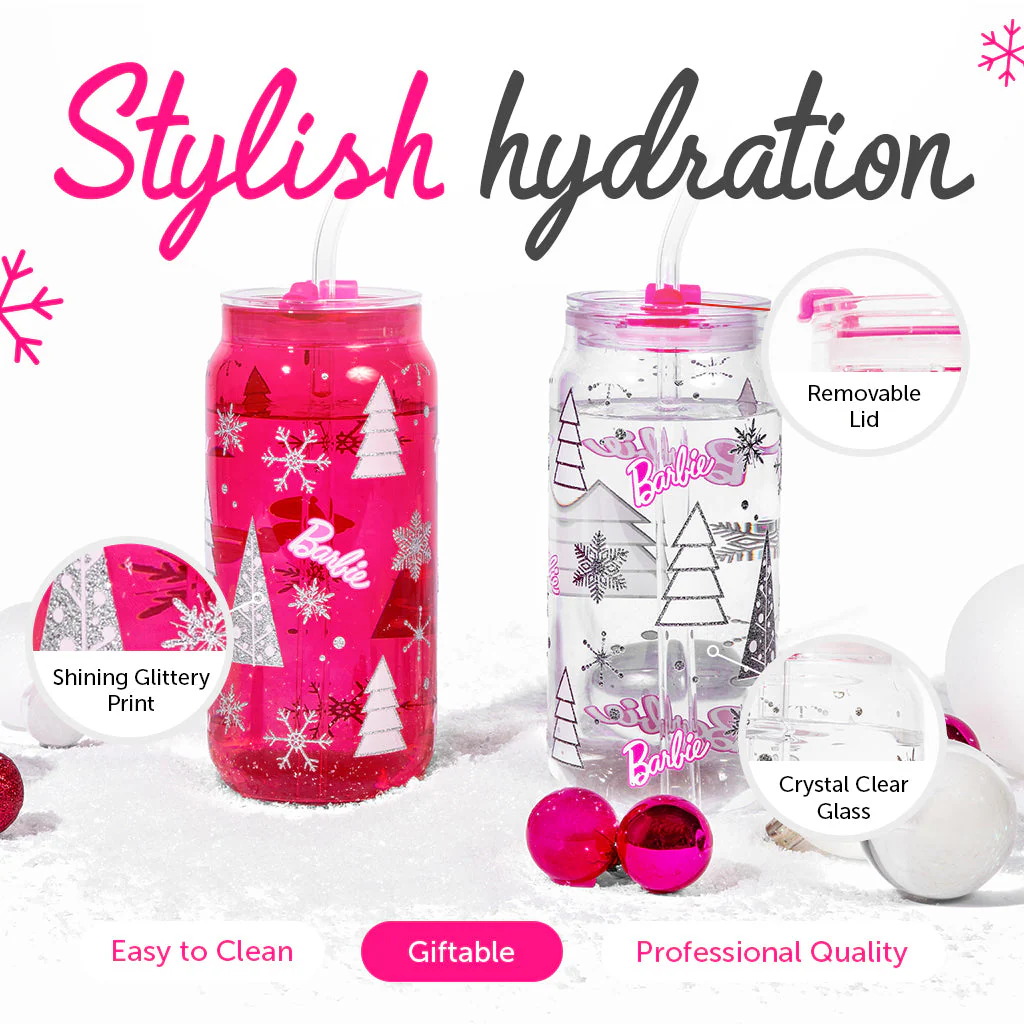 Barbie⢠Christmas Drinking Glasses - 20 Oz - Image 5