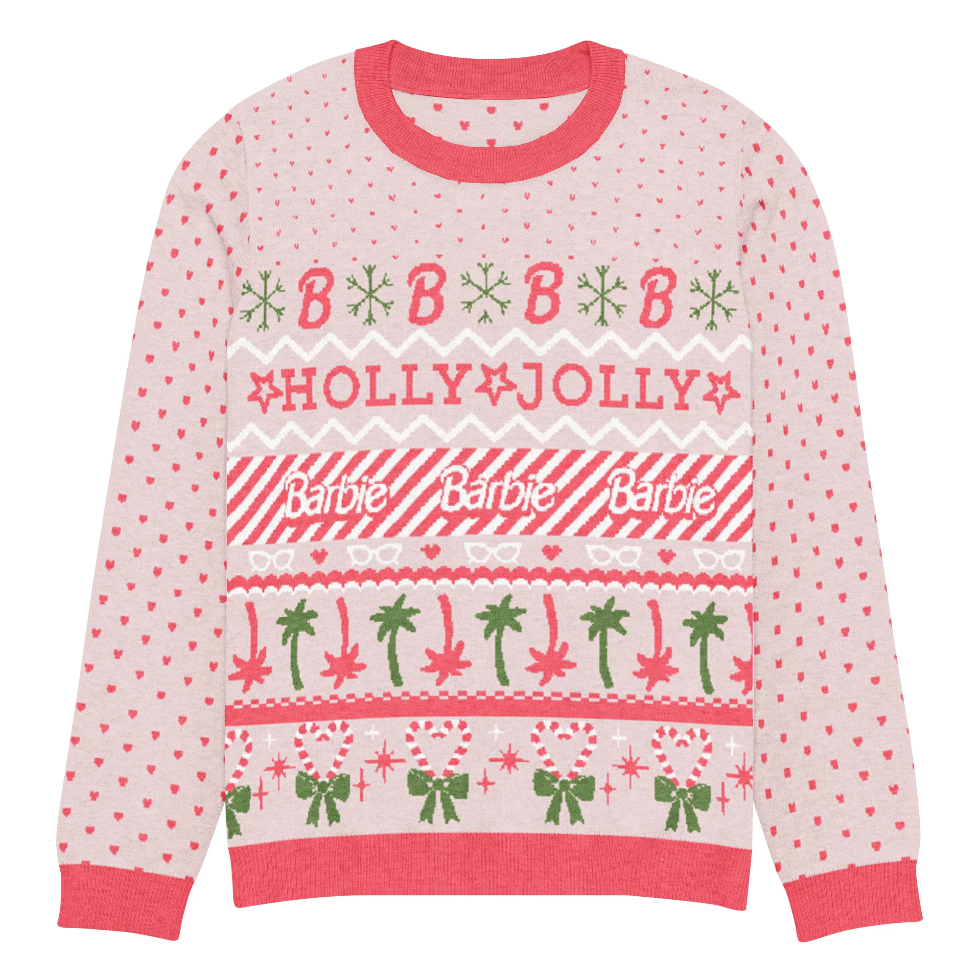 Barbie Holly Jolly Pink Ugly Sweater - Image 5
