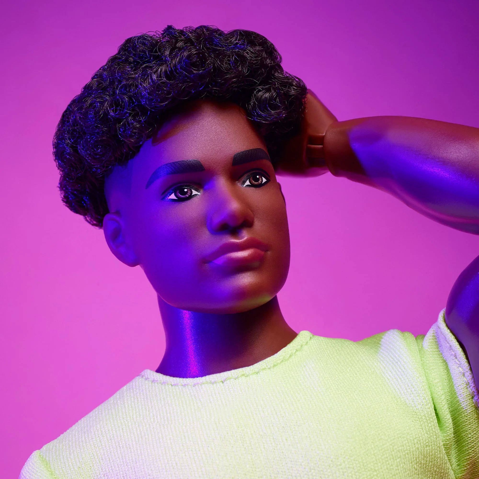 Barbie Looks Doll #25 (Buff Body Ken, Short Black Hair) - Image 6