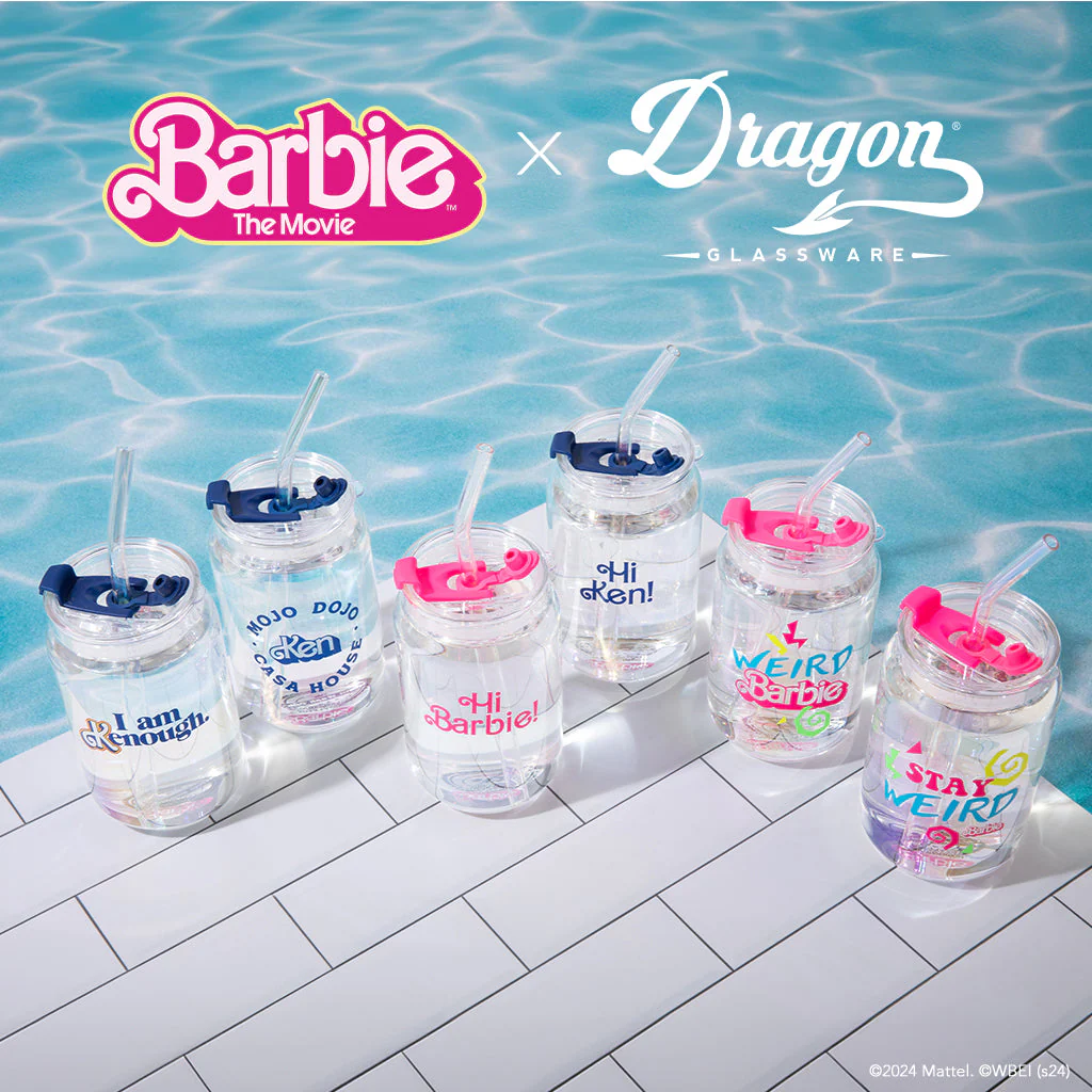 Barbie™ the Movie X Dragon Glassware® Weird Barbie™ Drinking Glasses - Image 14