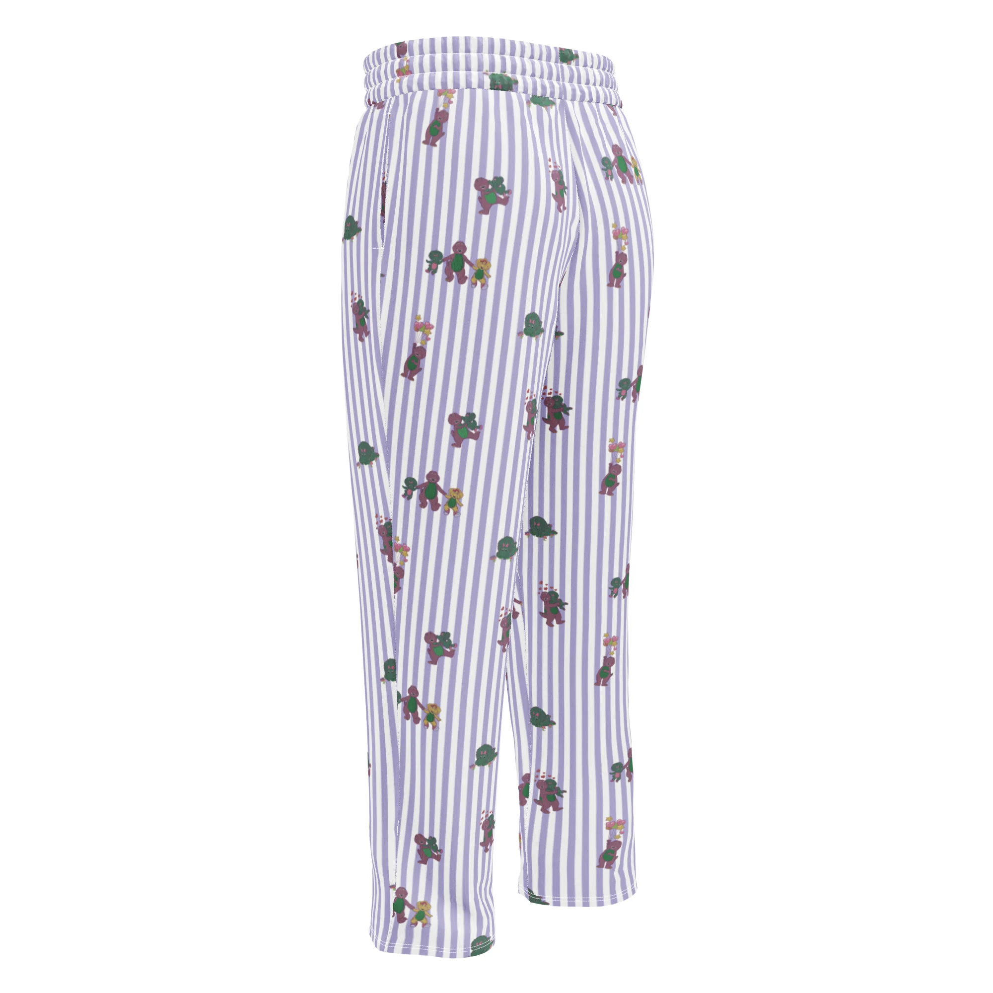 Barney Dinosaurs Wide Leg Striped Pants - Image 4