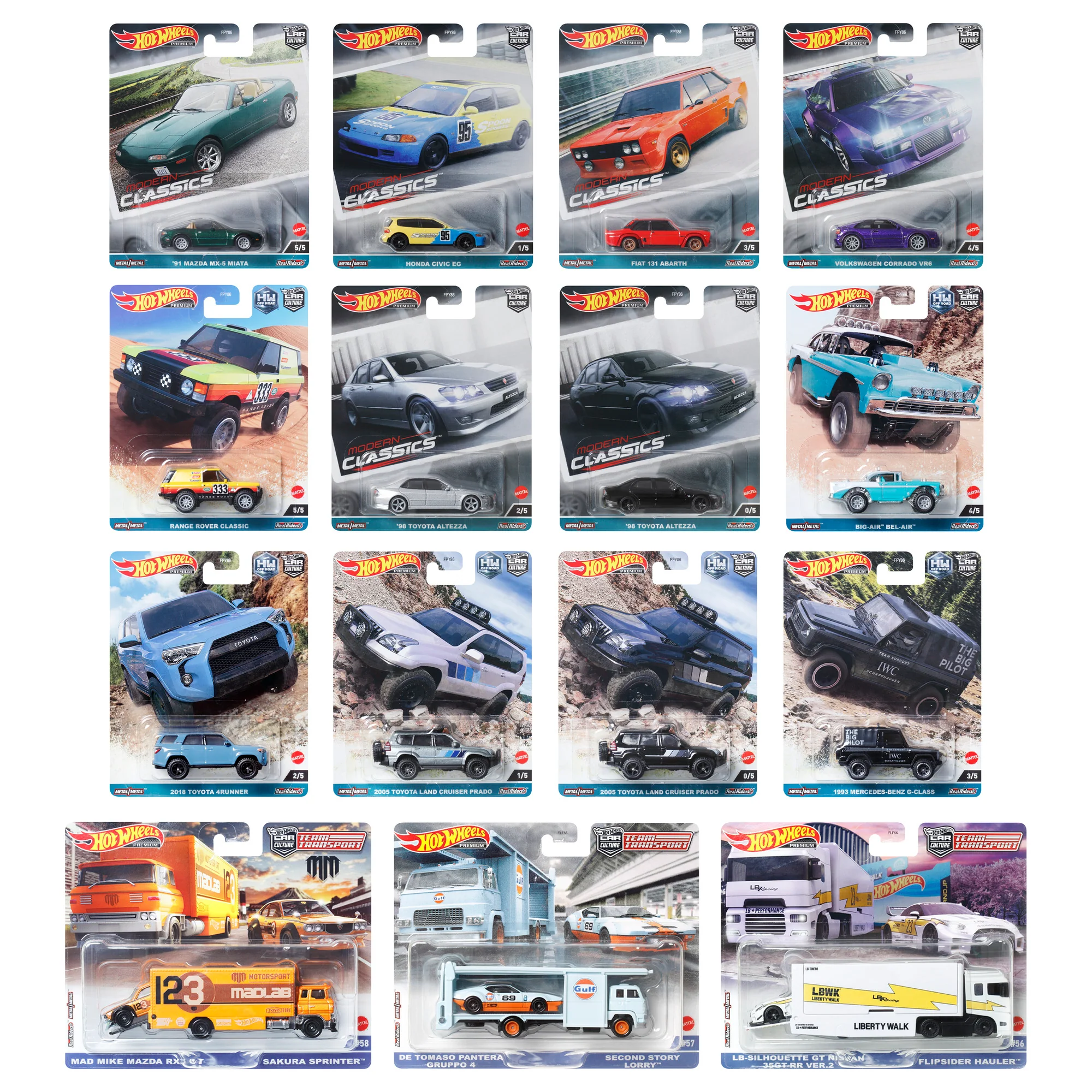 Hot Wheels Car Culture & Team Transport Factory Set (Styles May Vary) - Image 2