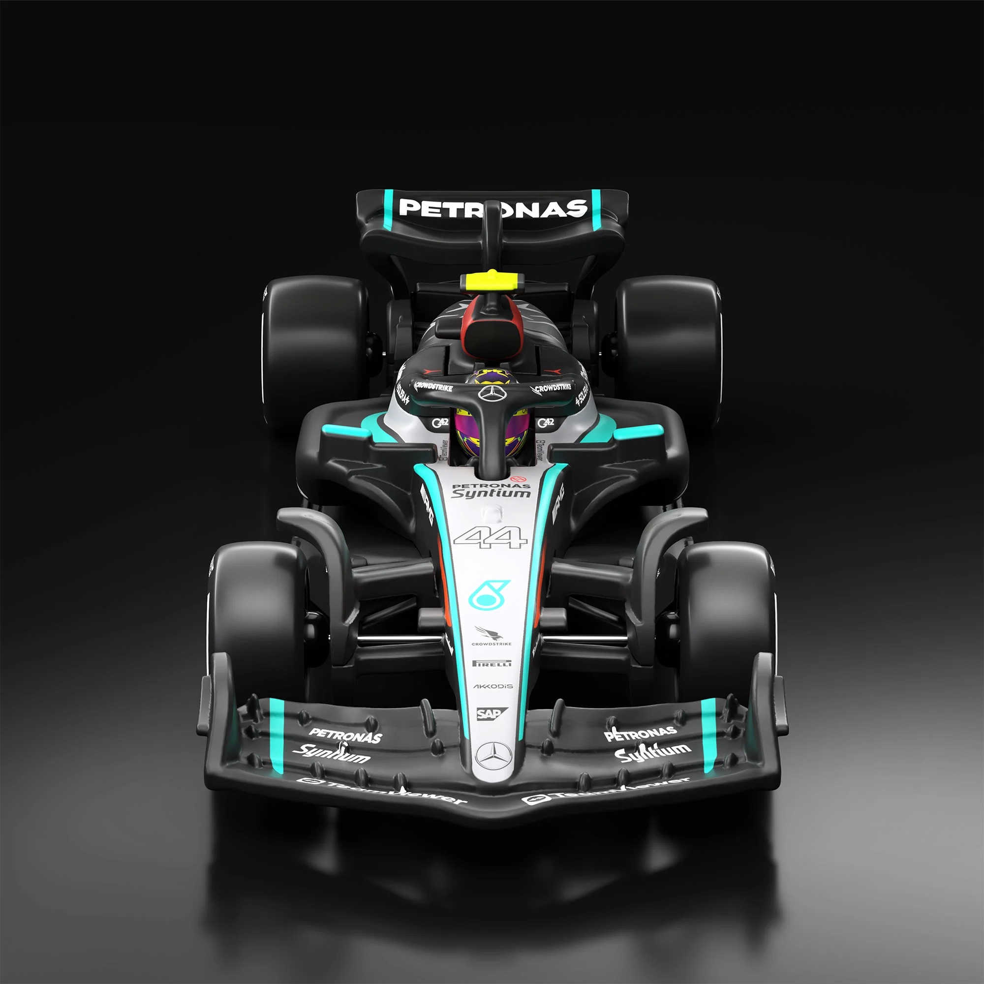 Hot Wheels F1 Series: 2024 Mercedes-AMG PETRONAS Formula One Team W15 Car #44 - Image 2