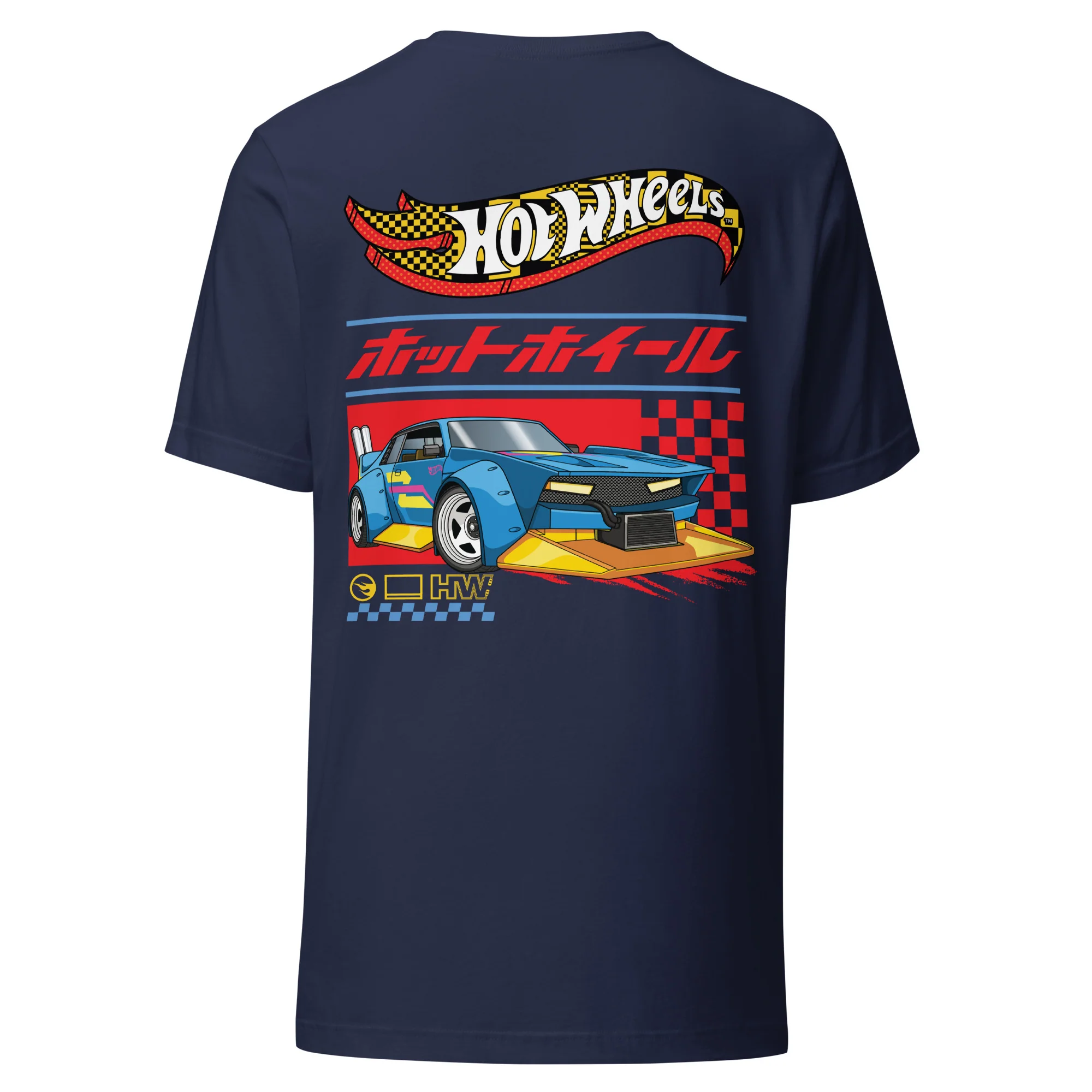 Hot Wheels in Katakana Navy T-Shirt - Image 6
