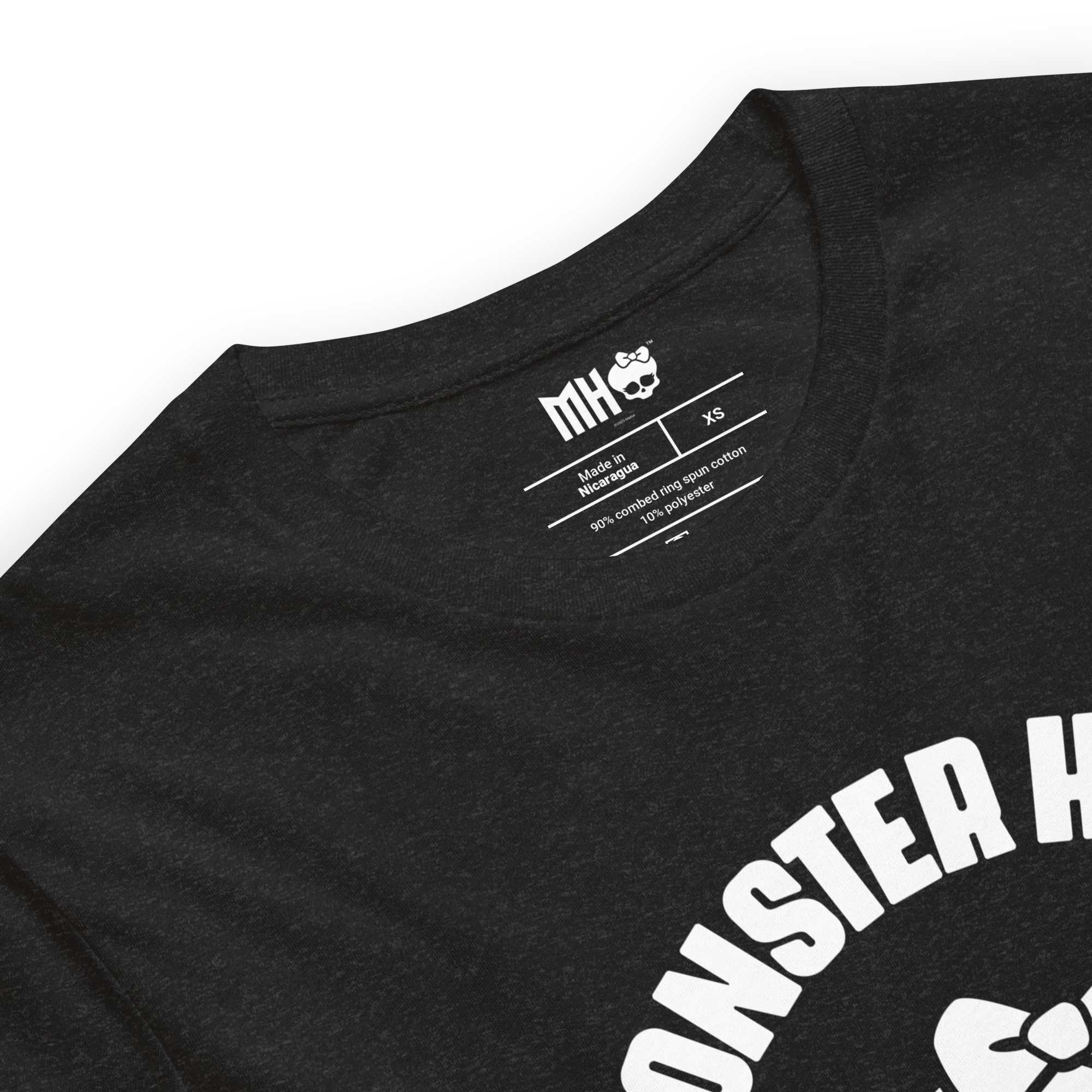 Monster High Fang Club Short Sleeve T-Shirt in Black Heather - Image 4
