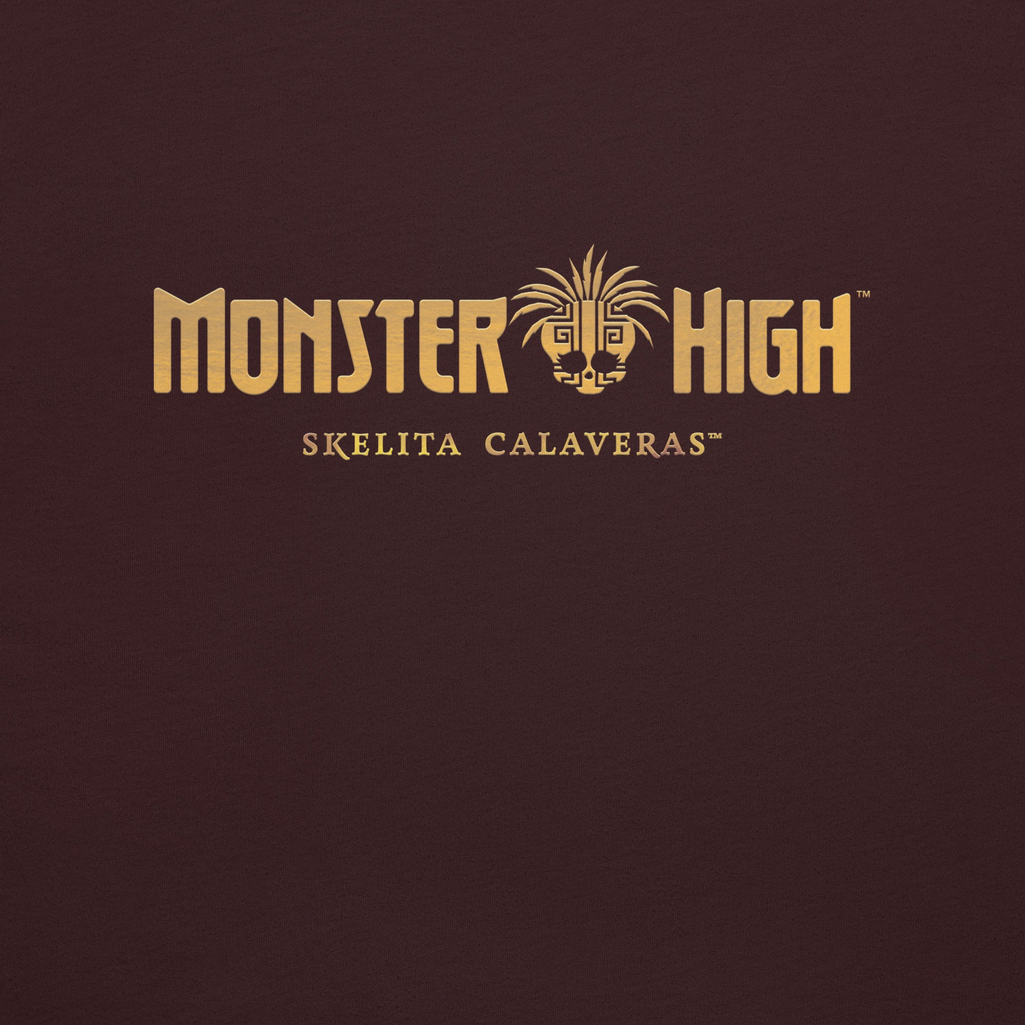 Monster High Skelita DĂa de Muertos Embroidered Oxblood T-Shirt - Image 6