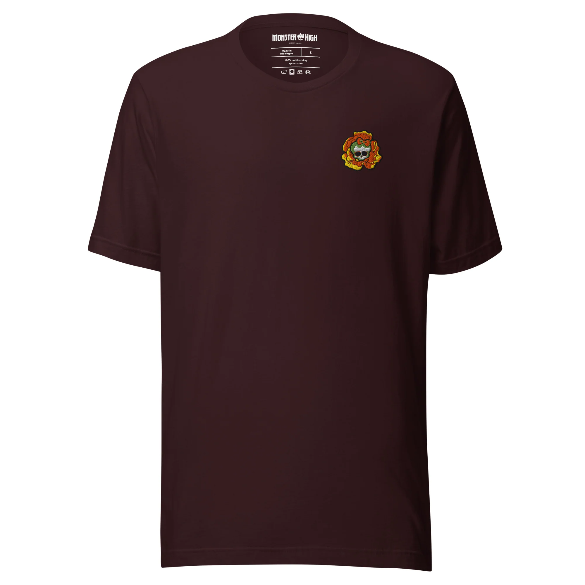 Monster High Skelita DĂa de Muertos Embroidered Oxblood T-Shirt - Image 8