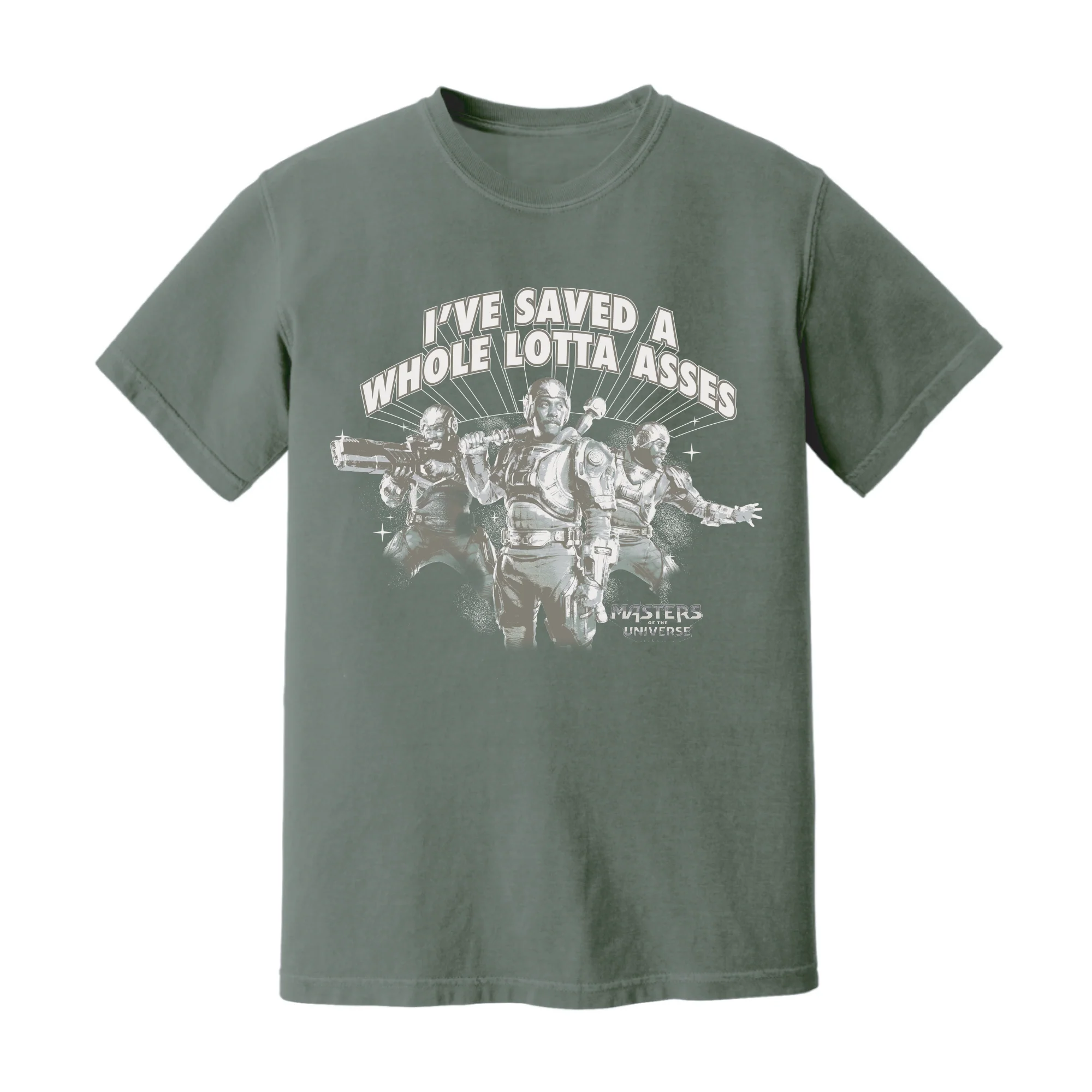 Masters of the Universe Movie Man-at-Arms Green T-shirt