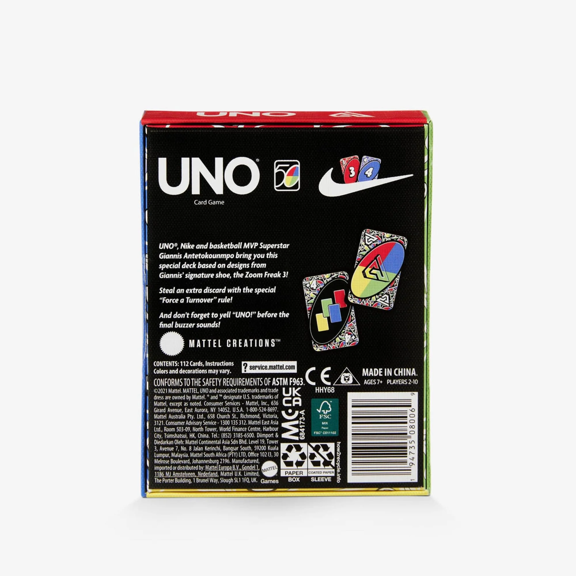 Nike Zoom Freak 3 UNO Card Game - Image 7
