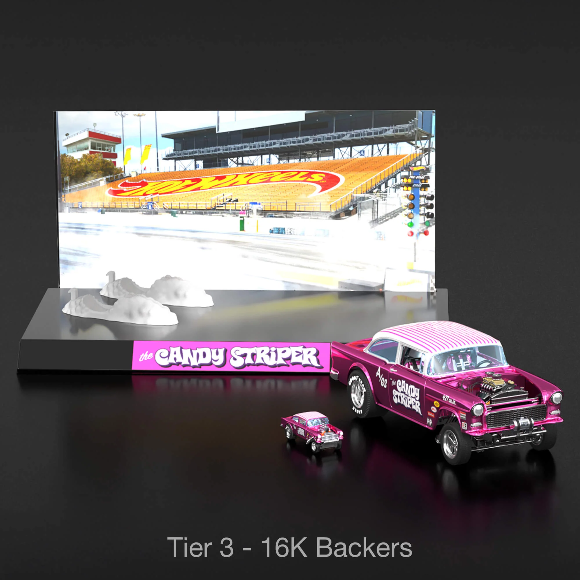 RLC Exclusive 1:18 Scale ‘55 Chevy Bel Air Gasser “Candy Striper” - Crowdfund