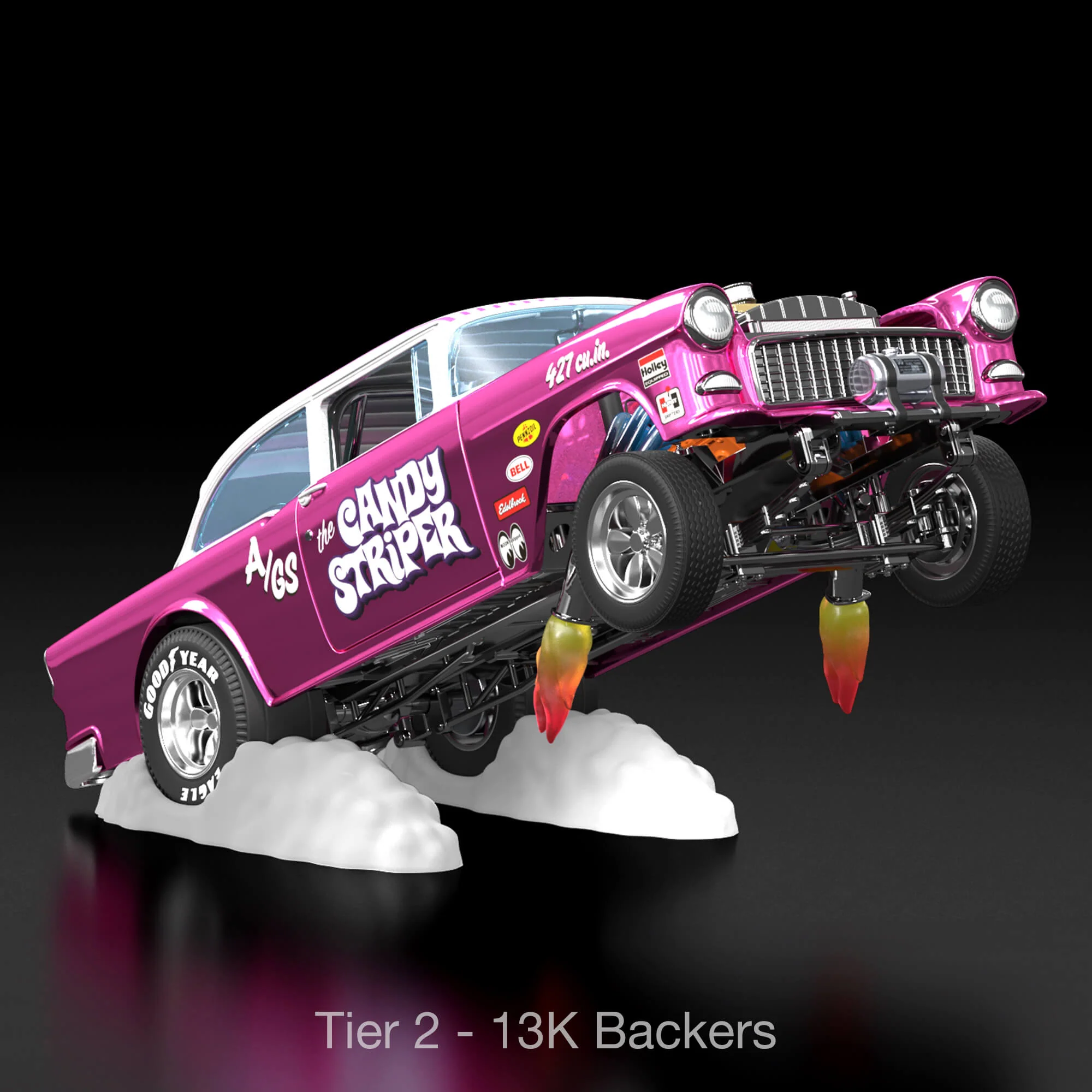 RLC Exclusive 1:18 Scale ‘55 Chevy Bel Air Gasser “Candy Striper” - Crowdfund - Image 10
