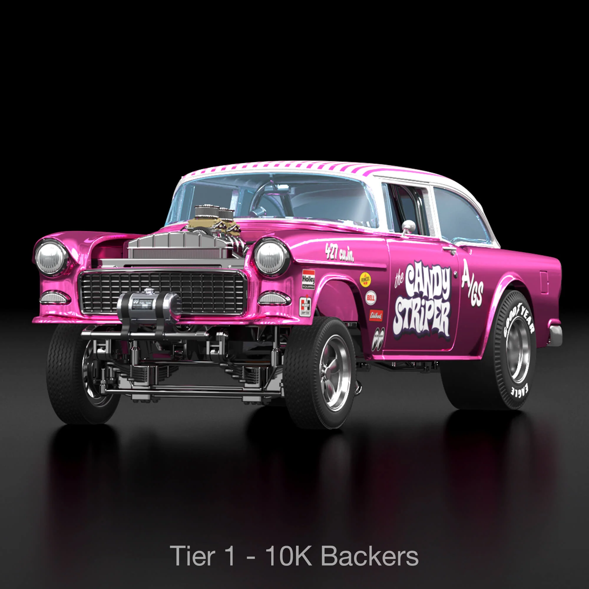 RLC Exclusive 1:18 Scale ‘55 Chevy Bel Air Gasser “Candy Striper” - Crowdfund - Image 2