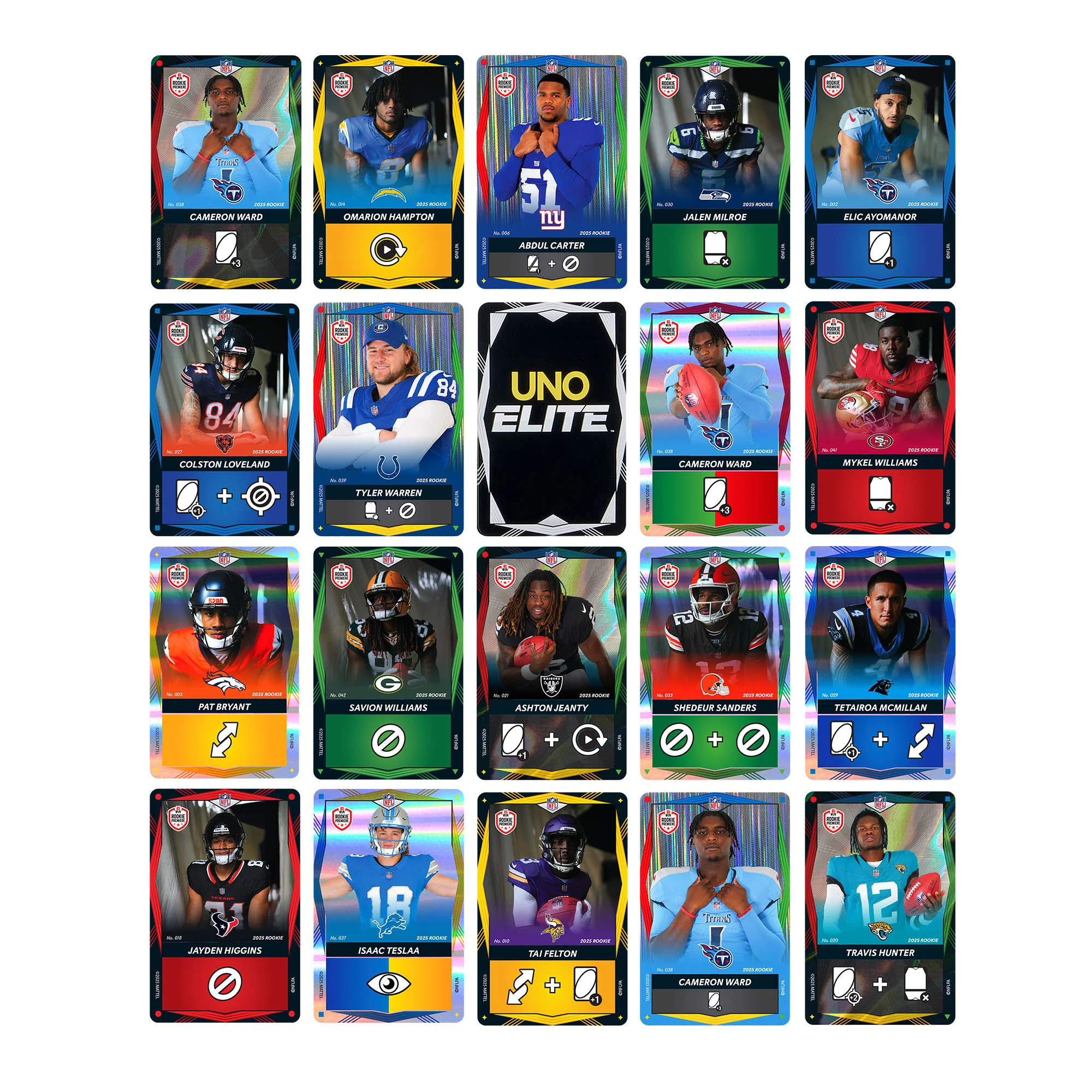 UNO Elite NFL 2025 All-Rookie Starter Pack - Image 3