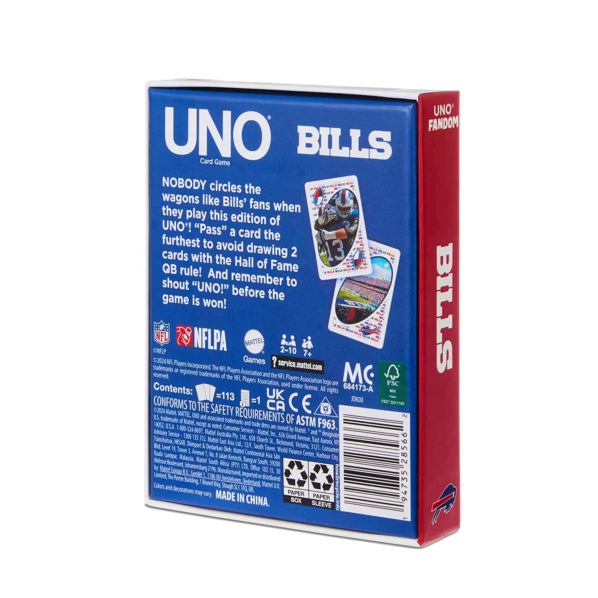 UNO Fandom NFL Buffalo Bills Game Deck - Image 10