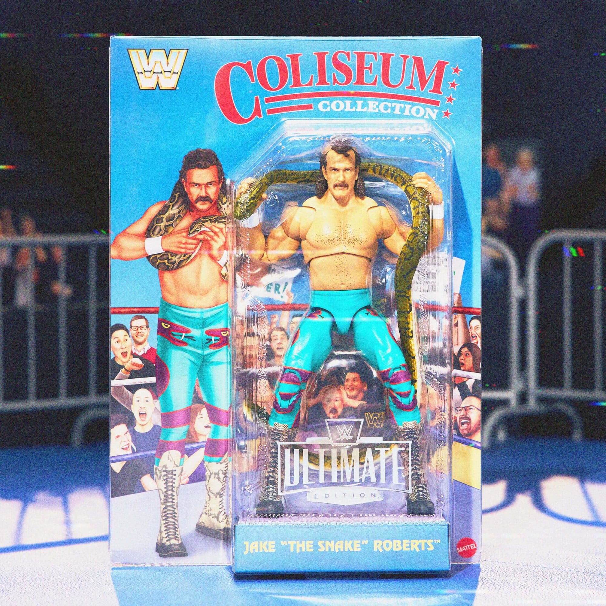 WWE Action Figure Ultimate Edition Coliseum Collection Jake “The Snake” Roberts & “Ravishing” Rick Rude 2-Pack - Image 13