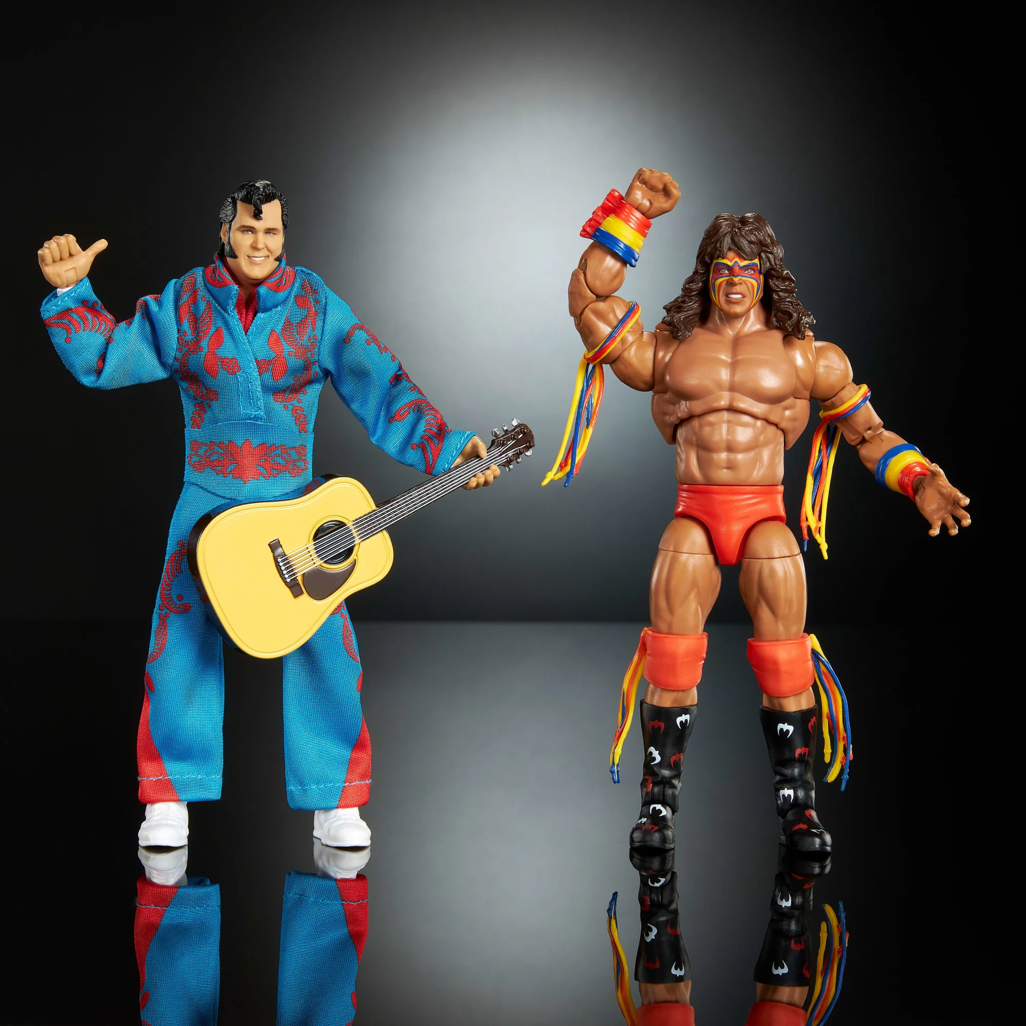 WWE Coliseum Collection Honky Tonk Man & Ultimate Warrior Ultimate Edition Figures - Image 4