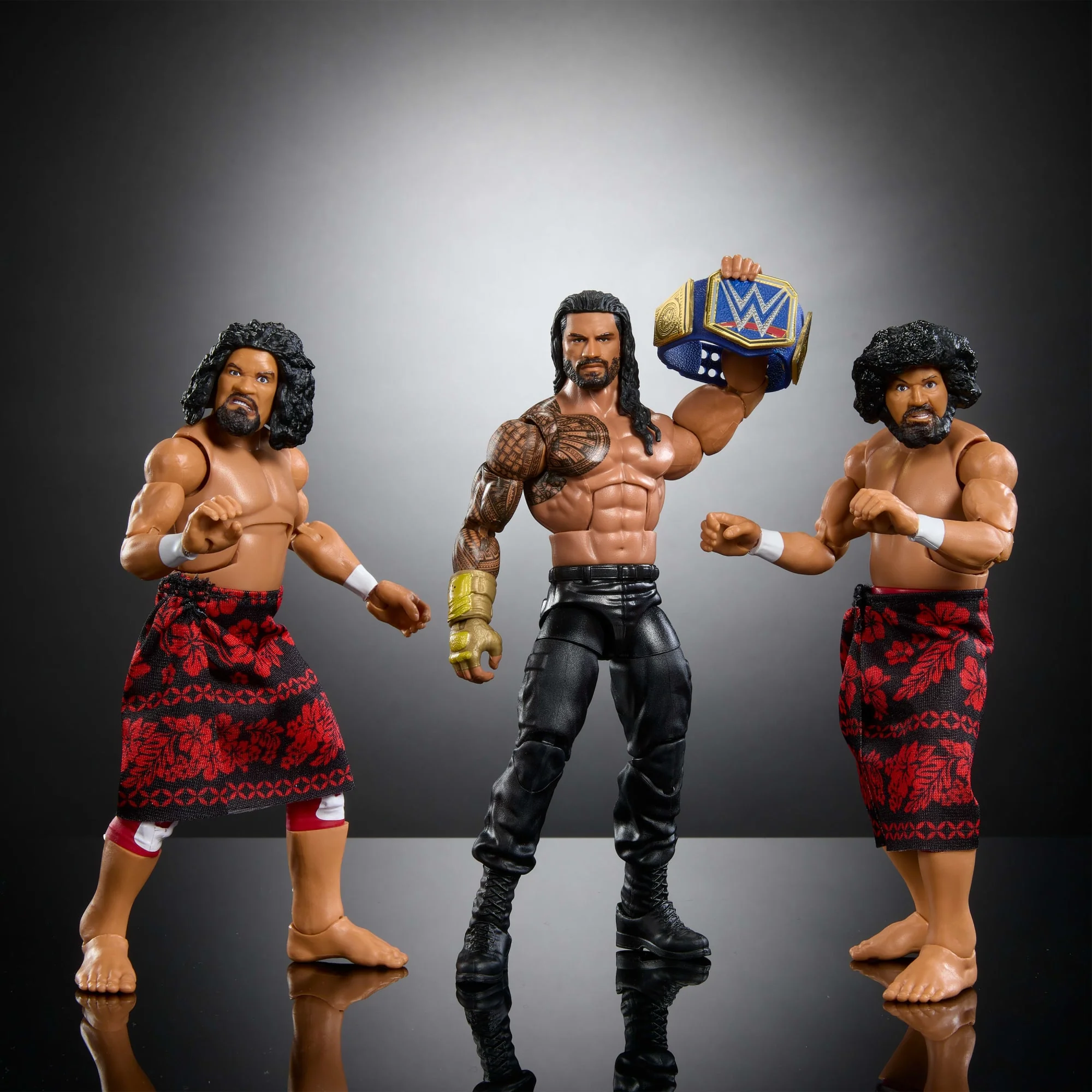WWE Elite Samoan Dynasty Pack of 3 Action Figures - Image 2
