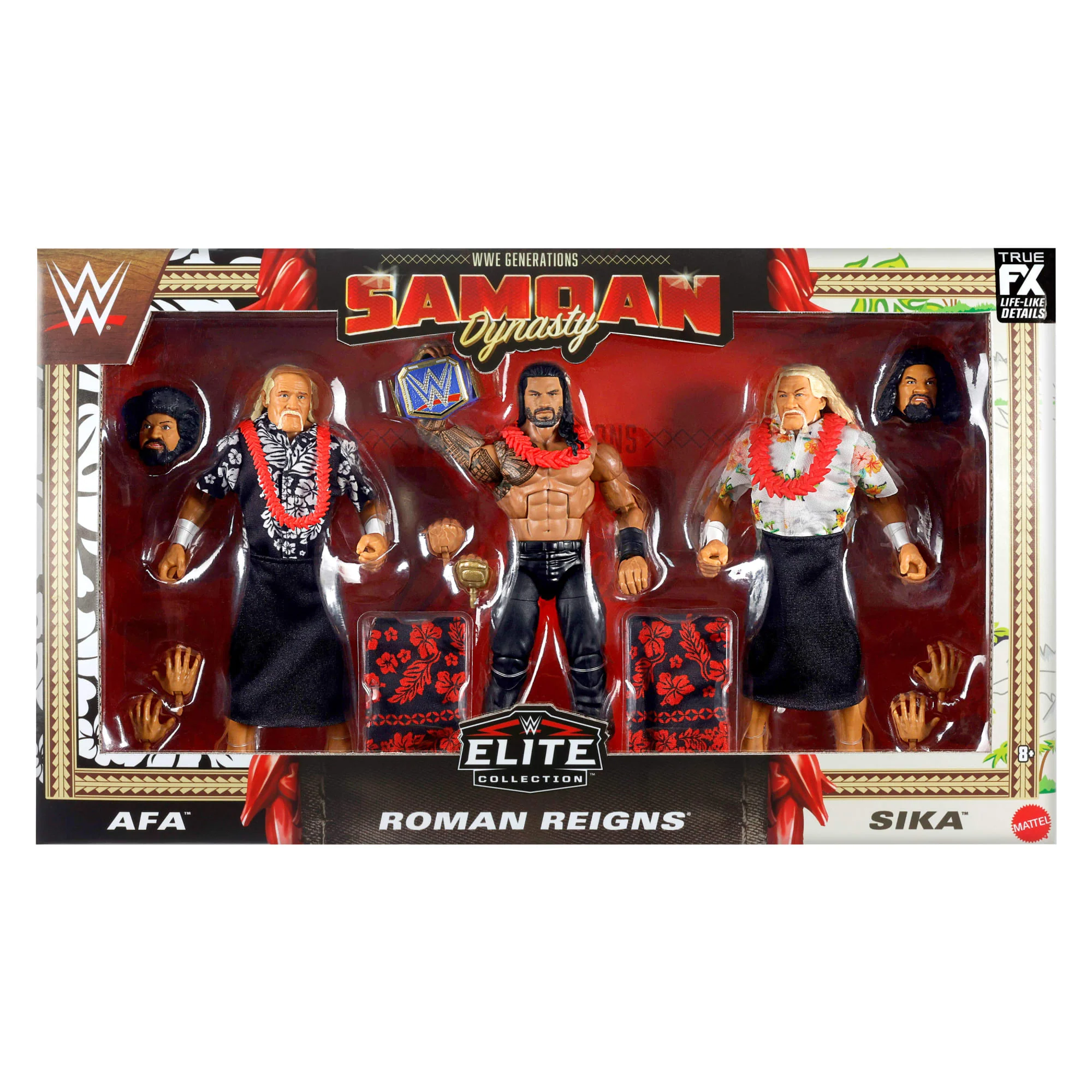 WWE Elite Samoan Dynasty Pack of 3 Action Figures - Image 5